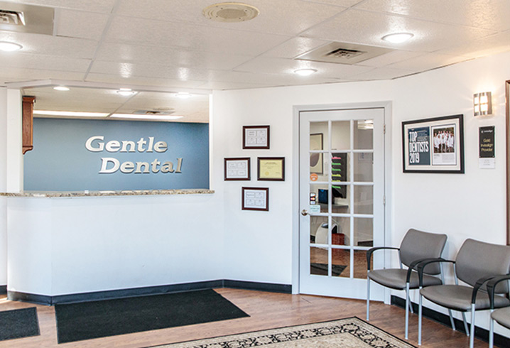 Newly renovated Gentle Dental Concord office entrance